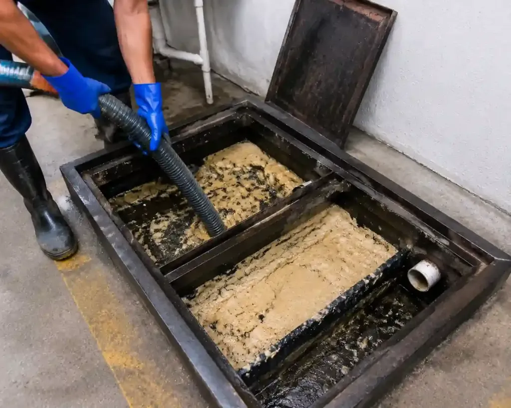 Limpieza de trampas de grasa para comercios y restaurantes